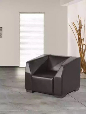 Meubles de salle d'étude noire ensemble de canapés trois places fauteuil de luxe 2 pièces