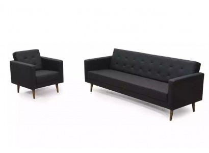 Ensemble de canapé complet Fauteuil trois places Style Mobilier Salle d'étude 3+1