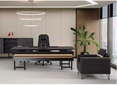 Bureau d'angle en bois Moderne Salle d'étude Designer Bureau Mobilier de bureau neuf