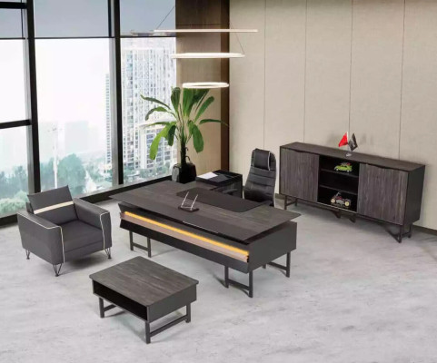 Bureau d'angle en bois Moderne Salle d'étude Designer Bureau Mobilier de bureau neuf