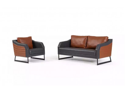 Ensemble de canapé de bureau Deux places Fauteuil de luxe Ensemble de canapé design Groupe de sièges