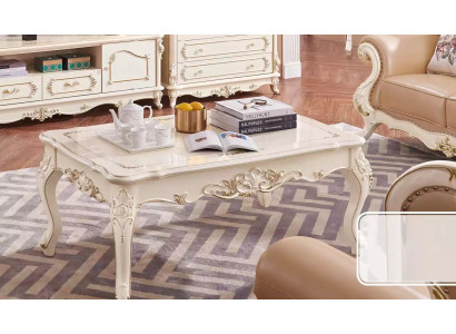 Table basse dans le salon, design chic, meubles élégants, nouveau luxe