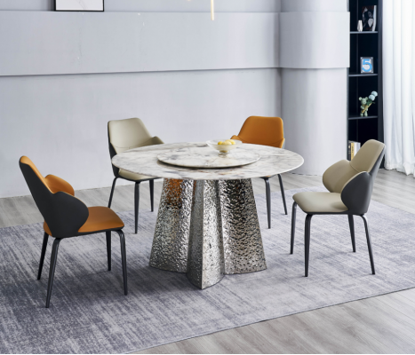 Ensemble de salle à manger moderne 6x Chaises Groupe de sièges Table à manger de luxe 7 pièces. ensemble