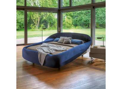 Le lit double semi-circulaire de Blue Designer Beds Chambre Meubles de luxe