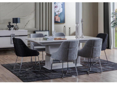 Ensemble de salle à manger exclusif 7 pièces. Table à manger et 6 chaises neuves