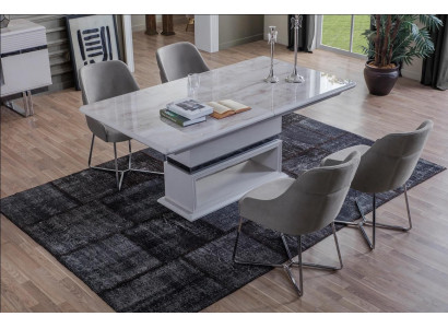 Ensemble de salle à manger moderne se compose de 5 pièces. Table à manger et 4 chaises nouvelle