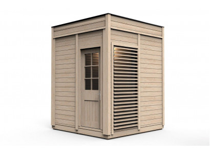 Sauna en bois de jardin, sauna en bois, saunas extérieurs, sauna sec, chalet de sauna.