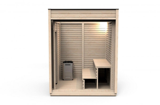 Sauna en bois de jardin, sauna en bois, saunas extérieurs, sauna sec, chalet de sauna.