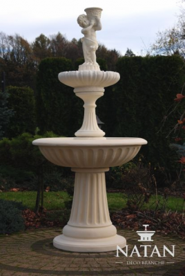 Fontaine décorative sculpture de fontaine 187cm décoration de fontaine de jardin étang nouveau