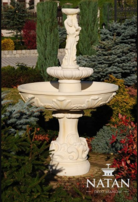Fontaine de jardin Fontaine de bassin de jardin 165cm Fontaine en pierre Fontaine de jardin Fontaine Fontaine neuve