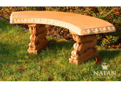 Banc Siège Mobilier Patio Jardin Coin Tranquille Siège en Béton Tabouret Romain