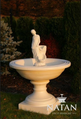Fontaine de jardin Fontaine de bassin 136cm Fontaine en pierre Fontaine de jardin Fontaine Fontaine nouvelle
