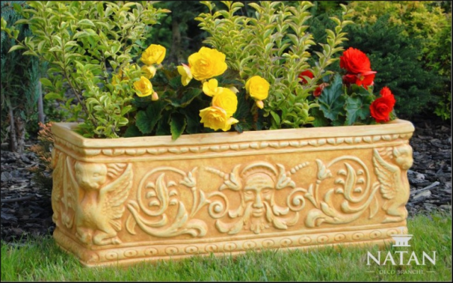 Panier de fleurs vase de fleurs garden patio décoration statue figures jardinière