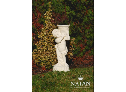 Figure Statue avec Fleurs Vase Boîte Statues Figures Sculpture Jardin