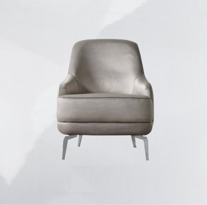 Luxueux ensemble de canapés trois places Fauteuil canapé en tissu gris Canapés rembourrés