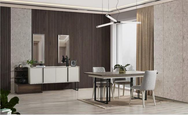 Dinette Ensemble de salle à manger Groupe de salle à manger Table de salle à manger Chaises 10 pièces Bois Blanc