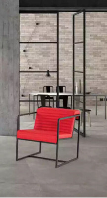 Ensemble de sièges Mobilier rembourré Canapé 2 places Fauteuil Tissu Mobilier de bureau 2+1+1