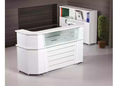 Mobilier de bureau Réception Espace d'accueil Blanc Mobilier de salle d'étude Bureau