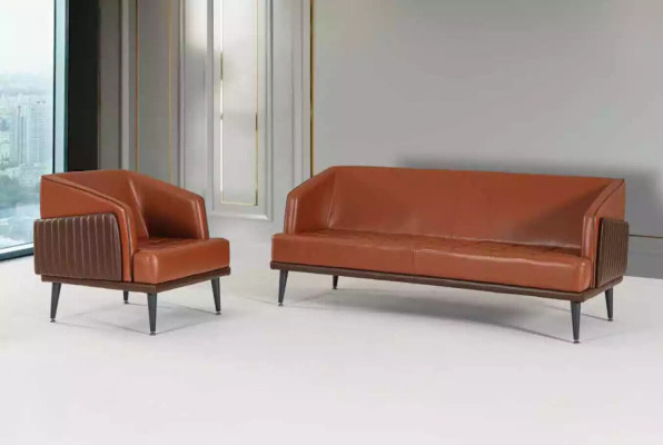 Meubles de bureau design Canapés rembourrés Luxueux Canapé deux places Siège de bureau