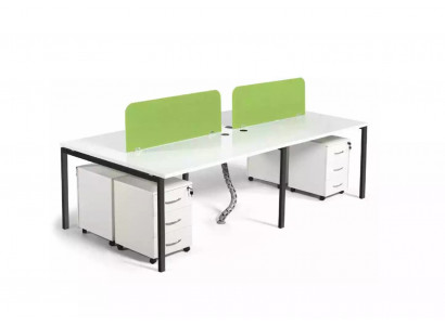 Équipe de comptoir Bureau Lieu de travail Tables Mobilier de bureau moderne Bureaux