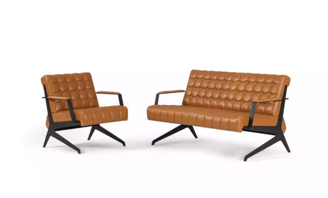 Ensemble de canapé moderne Ensemble 2 pièces Ensemble de salle d'étude de luxe 2+1 places nouveau