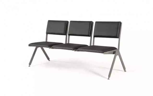 Siège de banc noir Mobilier de bureau Salle d'étude Tabouret Bancs 170x61