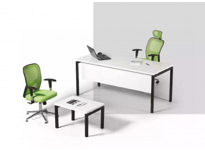 Ensemble de bureau blanc 2 pièces Mobilier de bureau de salle d'étude complet Ensemble de meubles neufs