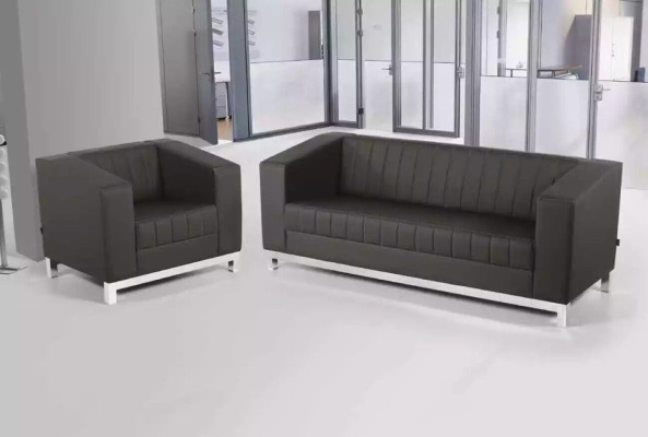 Chaise de bureau gris Fauteuil de bureau Siège Chaise rembourrée Textile d'étude Fauteuil inclinable