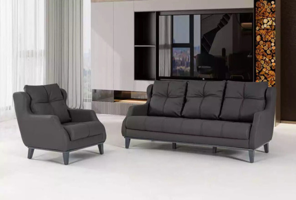 Fauteuil d'étude Style moderne Gris Chaise rembourrée Siège de designer Meubles