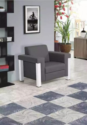 Fauteuil de bureau gris ameublement de bureau Chaise rembourrée Chaise moderne Siège Mobilier