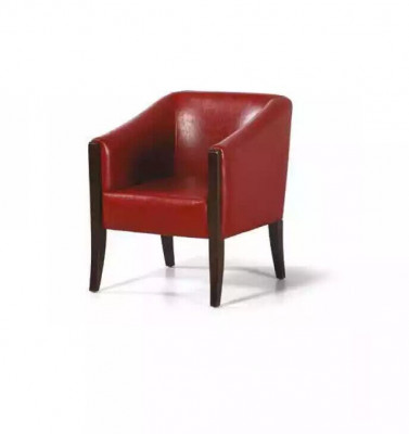 Fauteuil rouge en textile Style de mobilier moderne pour bureau en bois de la salle d'étude