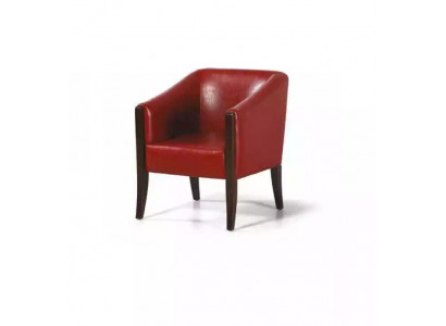 Fauteuil rouge en textile Style de mobilier moderne pour bureau en bois de la salle d'étude
