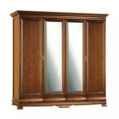 Armoire Armoire de chambre Marron Couleur Baroque Rococo Armoires