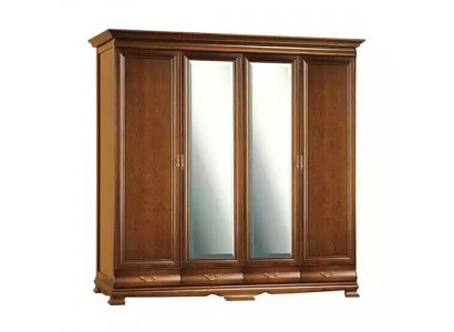 Armoire Armoire de chambre Marron Couleur Baroque Rococo Armoires