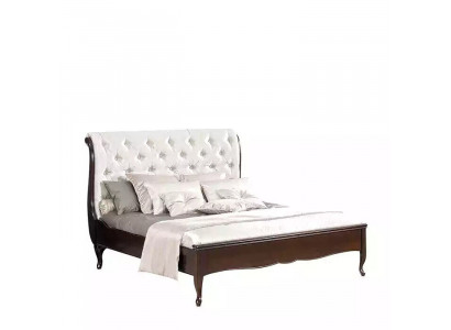 Conception de tissu de lit Lits doubles Cadre de lit Hôtel de luxe moderne Chambre de sommeil