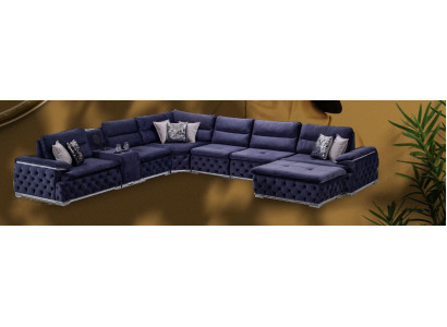 Canapé d'angle en forme de U Chesterfield Canapé Mobilier de salon Style italien