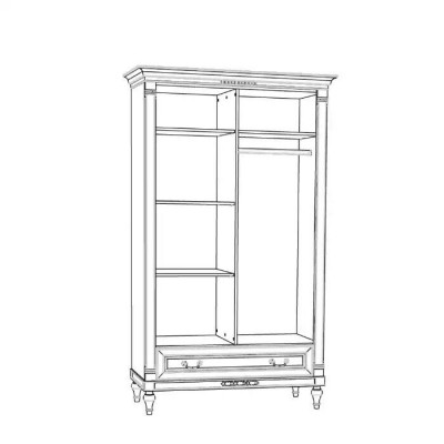 Garde-robe Armoire Chambre Style Antique Baroque Armoires Blanches