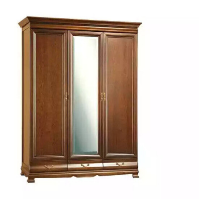 Étagères de garde-robe Armoire avec étagère miroir Porte-manteau Rangement