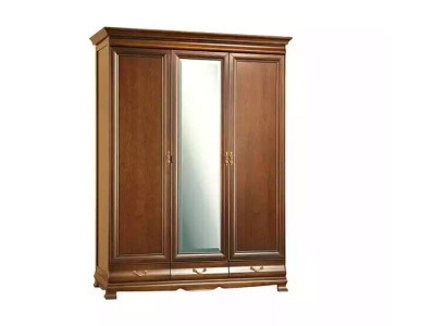 Étagères de garde-robe Armoire avec étagère miroir Porte-manteau Rangement