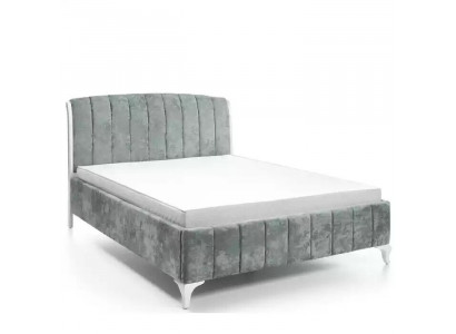 Lits de luxe Chambre grise Lit double Lit en bois Cadre de lit Lit