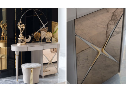Coiffeuse Chambre Tabouret Set Commode Table Classique Console Tabouret