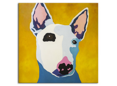 Tableau à l'huile Peinture à l'huile CHIEN ABSTRAIT PEINTURE DE CHIEN 100 X 100 CM peintures à l'huile G94274