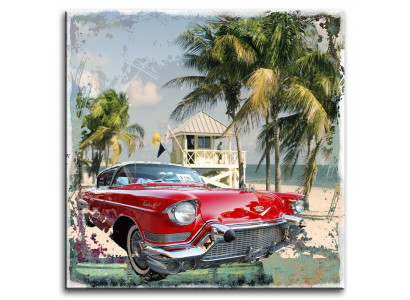 Image Images Peintures Impressions Art Impression tapisserie Culture "Florida Cadillac" G93156