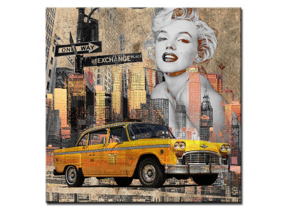 Image Images Peintures Impression Art Impression Tapisserie Culture "New York Taxi" G95196