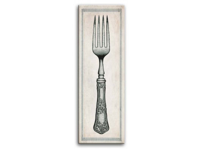 Image Images Gastronomie Style Peintures avec cadre à clés Fourchette Style Cuisine nouveau G93033
