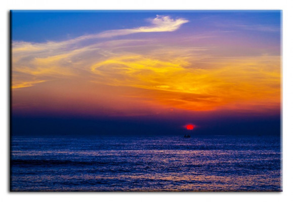 Image Images Peinture Impression Impression Tissu Culture Coucher de soleil nouveau G93018