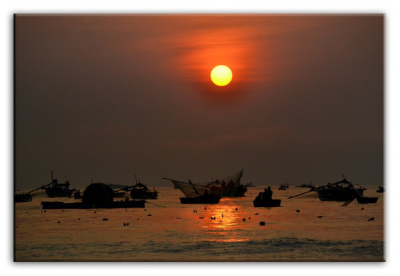 Image Images Peinture Impression Estampes Tapisserie Culture Coucher de soleil nouveau G93011