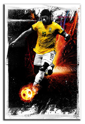 Image de football Brésil national Peinture Photo Ronaldo Abstrait G93505