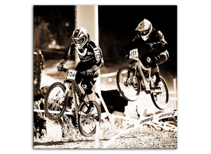 Vélo Moto Roue Montagnes Roches Course Sport Image Images Peinture Impression nouvelle G93536