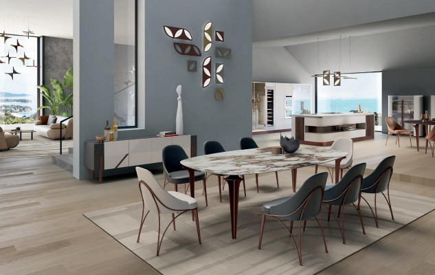 Tables basses Table Luxe Tables en verre Consoles Design Ensemble de meubles italiens 2x